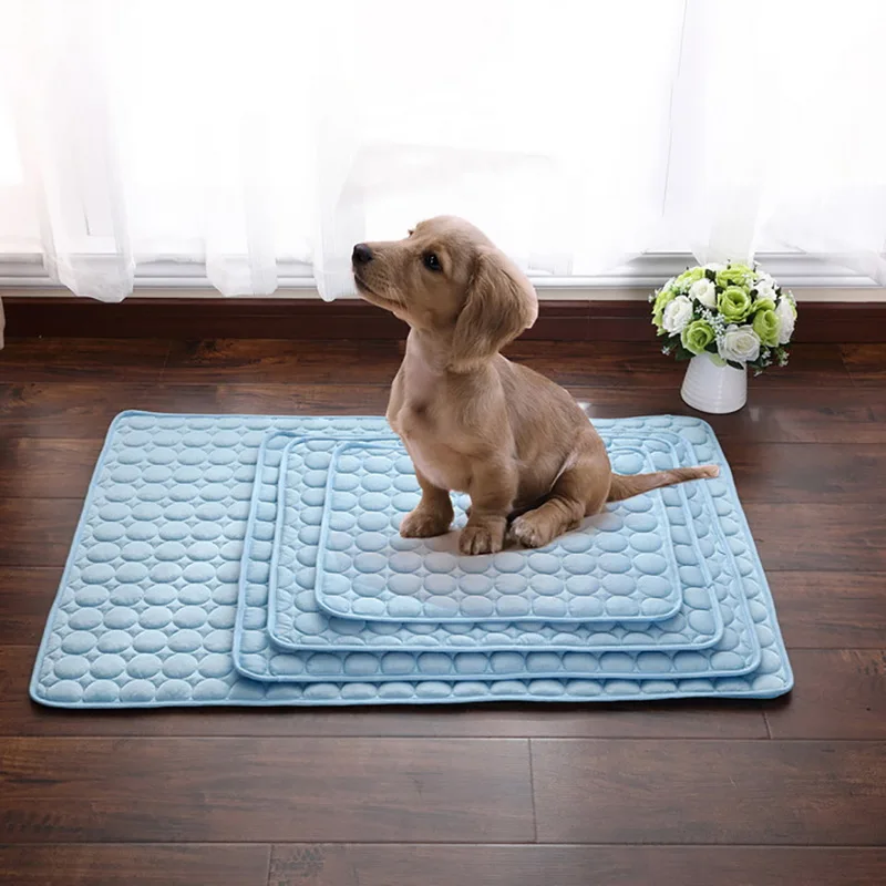 Dog Mat Cooling Summer Pad Mat For Dogs Cat Blanket Sofa Breathable Pet Dog Bed Summer Washable For Small Medium Large Dogs Car - Image 7