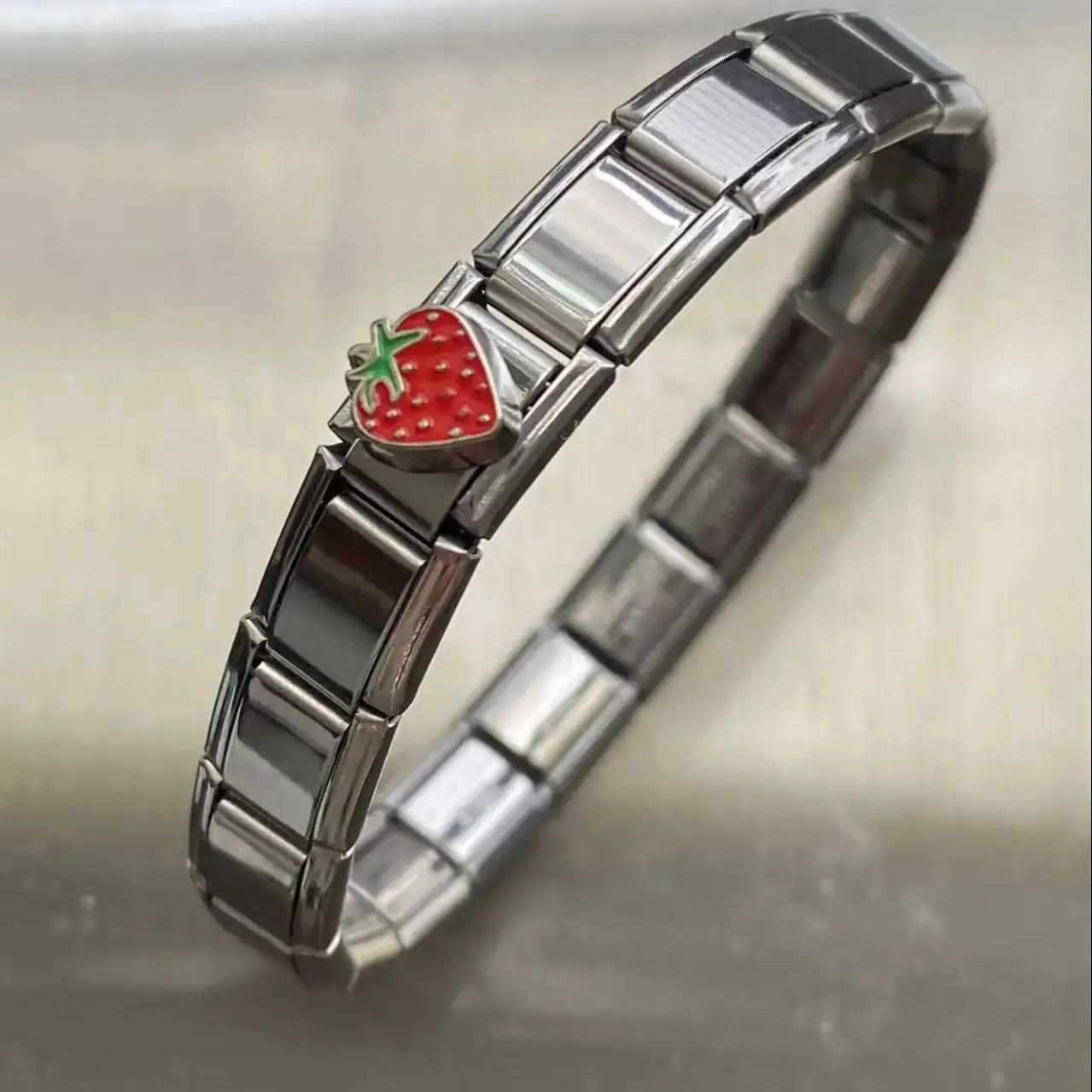 New Women's Jewelry Italian Elastic Charm Bracelet Fashion Italian Links 9mm Width Bracelet Stainless Steel Jewelry DIY Making - Image 7