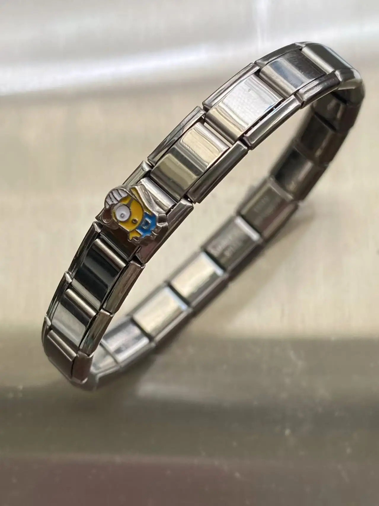 New Women's Jewelry Italian Elastic Charm Bracelet Fashion Italian Links 9mm Width Bracelet Stainless Steel Jewelry DIY Making - Image 5