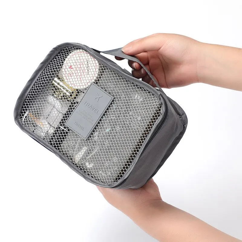 6 Pcs Travel Clothes Storage Bags Set Portable Luggage Organizer Suitcase Pouch Pouch Packing Cube For Shoes Packing Clothes - Image 12