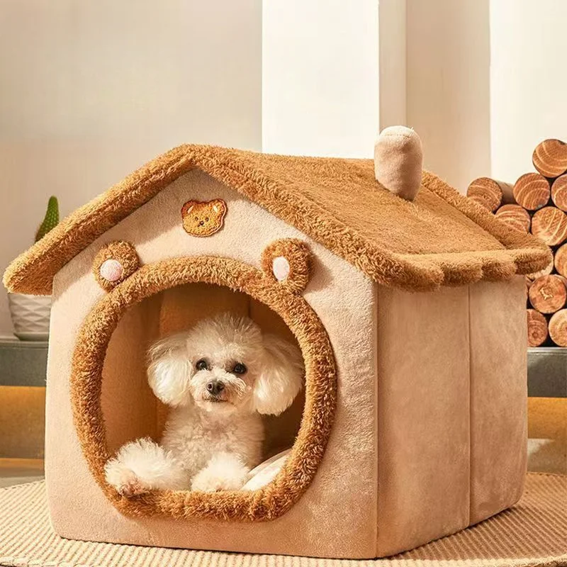 All Seasons Warm Washable Cat Dog House Indoor Soft Removable Cushion Pet Bed Kennel for Small Medium Pets Durable Pet Supplies - Image 5