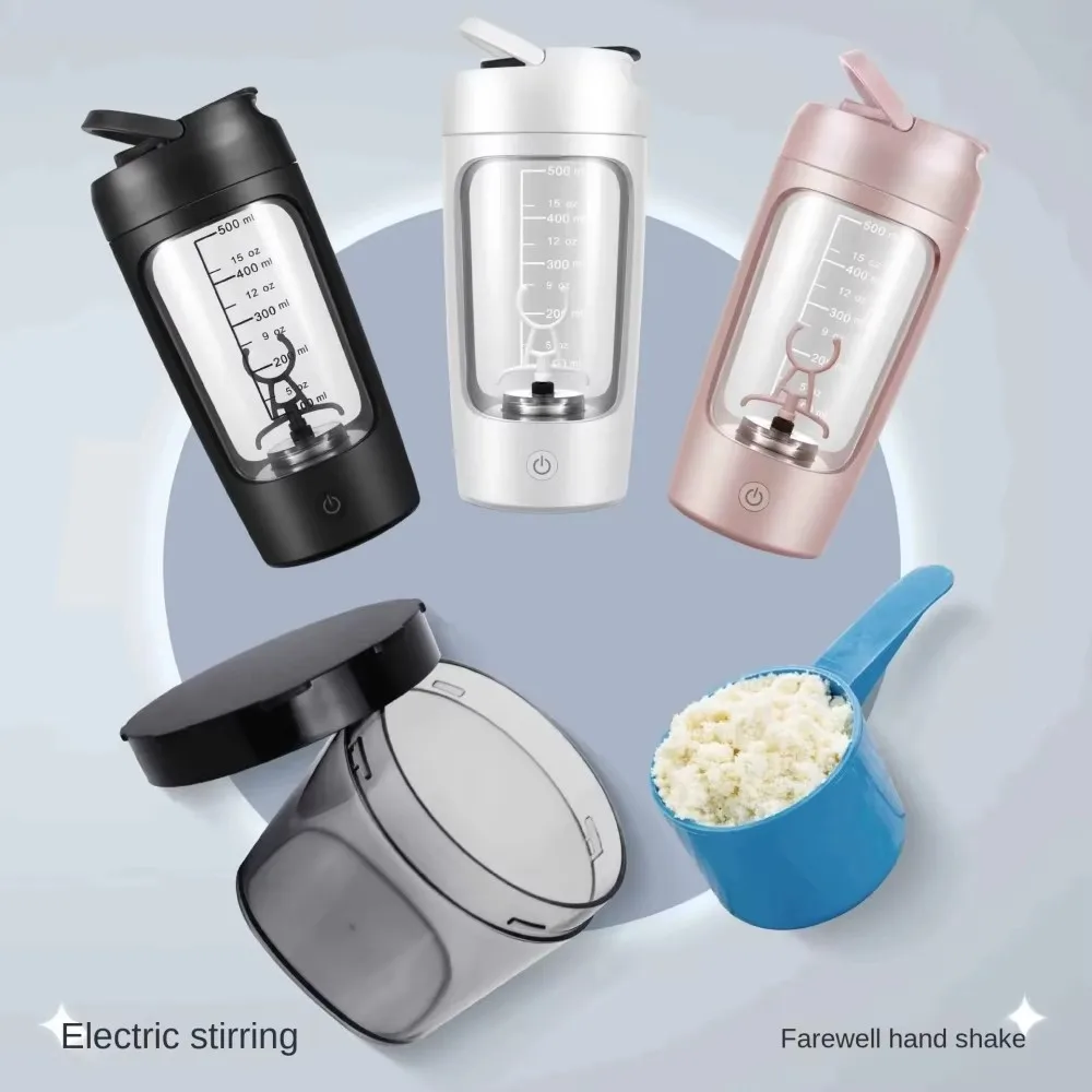 650ml Electric Protein Powder Mixing Cup Automatic Shaker Bottle Mixer Shake Bottle Milk Coffee Blender Portable Mixing Cups - Image 6