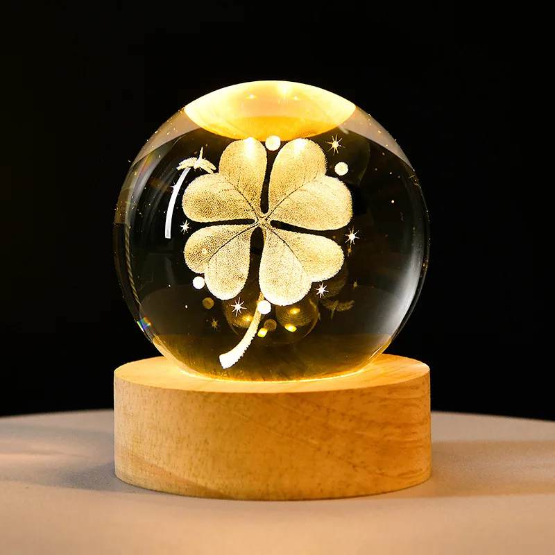 3D Crystal Lights Lamp Glowing Planetary Galaxy Night Light Crystal Ball Night Lights Bedside Light Home Decor Christmas Gift - Image 10