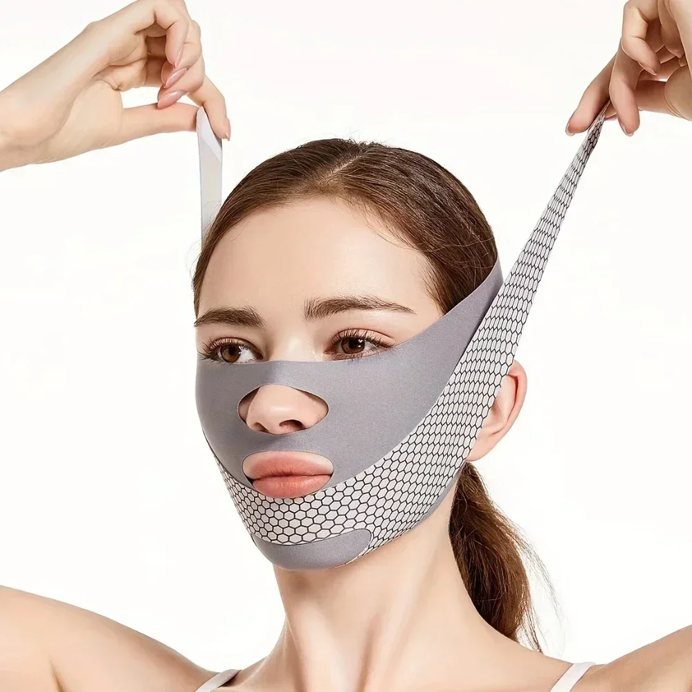Face Slimming Bandage V Line Face Shaper Double Chin Reducer Face Lifting Belt Anti Wrinkle Facial Massager Women Skin Care Tool - Image 5