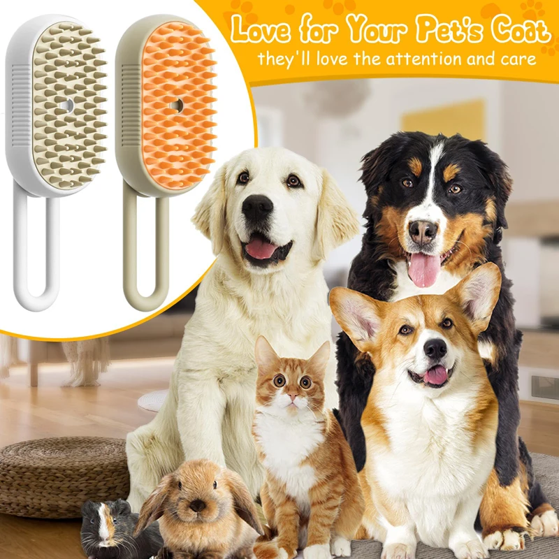 3 in 1 Pet Brush Cat Steam Brush Comb Dog Brush Electric Spray Cat Hair Brushes Massage Pet Grooming Hair Removal Combs - Image 5