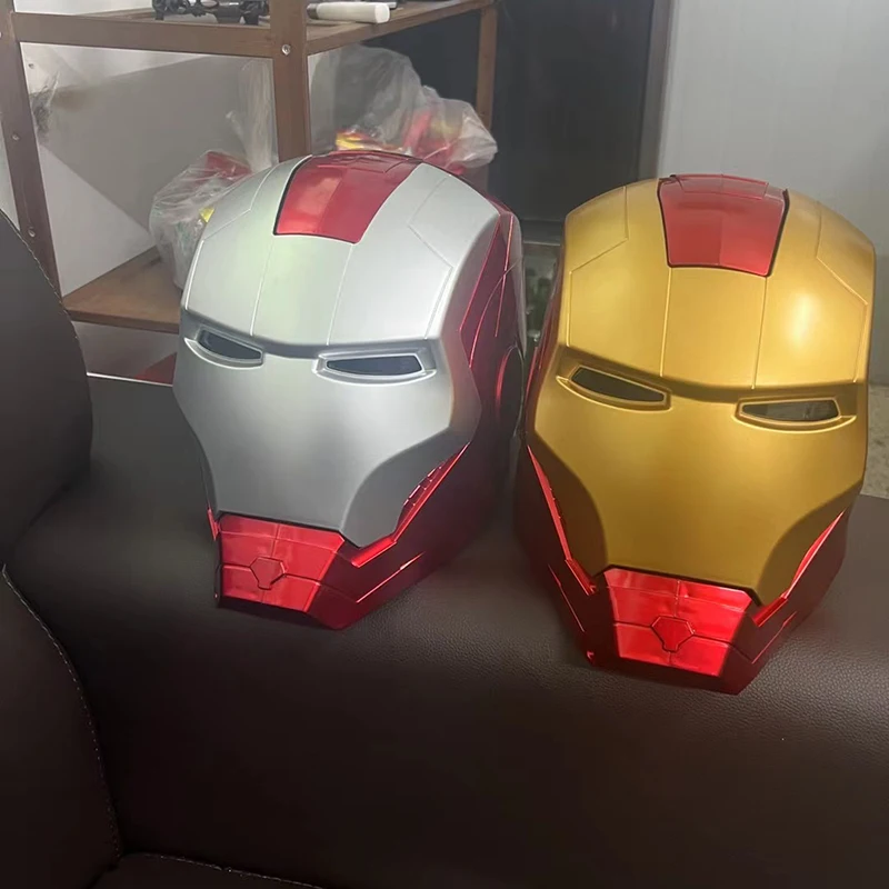 In Stock Marvel Avengers Iron Man Helmet Adult Child Model Cosplay 1:1 Light Led Ironman Mask Action Figure Toys Children Gift - Image 5