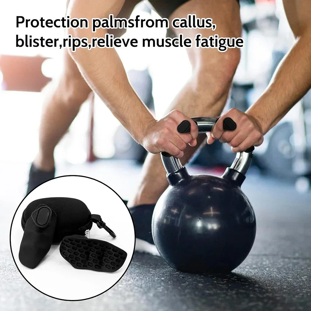 Unisex Silicone Fingerless Fitness and Gymnastics Grip Gloves – Non-Slip Pull and Cross Training Palm Protection Set - Image 9