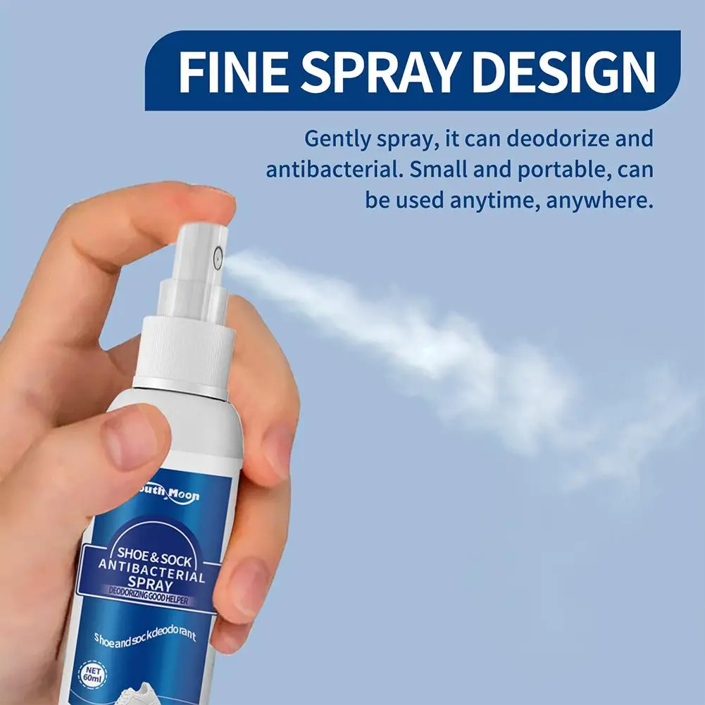 60ml Antibacterial Spray for Shoe Foot Odor Shoes Stink Freshener Socks Odor Remover Spray Refresh Antiperspirant Health Care - Image 14