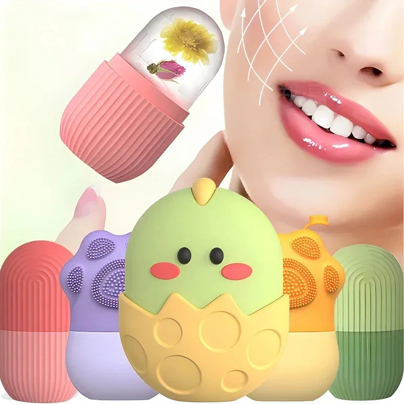 Silicone Ice Face Roller Facial Cube Roller Trays Beauty Lifting Massage Ball Contouring Treatment Reduce Acne Skin Care Tool - Image 2