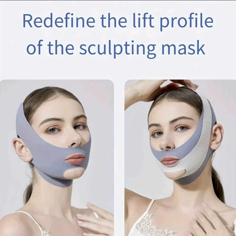 Face Slimming Bandage V Line Face Shaper Double Chin Reducer Face Lifting Belt Anti Wrinkle Facial Massager Women Skin Care Tool - Image 3