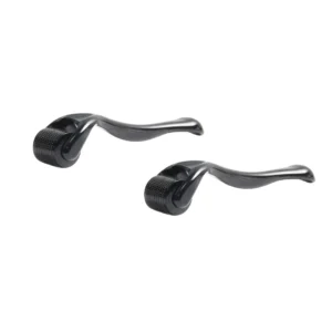 2pcs Black 540 pins Derma Roller Skin Care Tools Face Hair Beard Growth for Men and Women Home Use