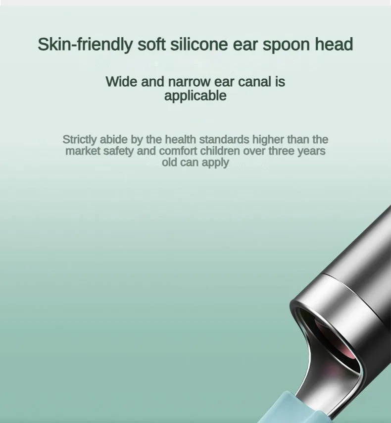 Wireless Visual Silicone Ear Spoon Endoscope Earpick Camera Otoscope Safe Ear Cleaner for Kids & Adults - Image 7