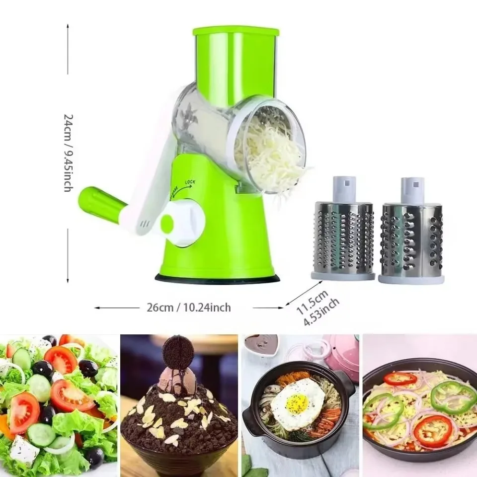 Manual Rotary Grater For Cheese And Vegetable Potato Slicer Mandoline Chopper Stainless Steel Cutter Kitchen Accessorie Tools - Image 13