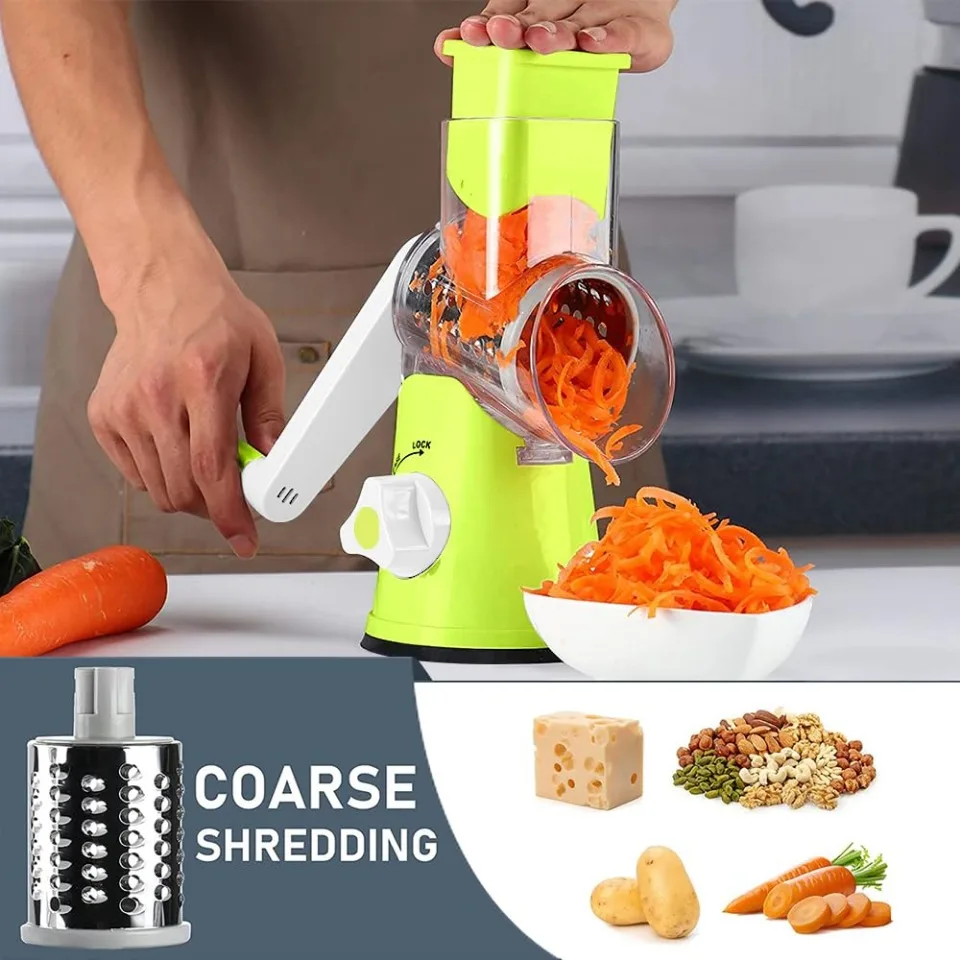 Manual Rotary Grater For Cheese And Vegetable Potato Slicer Mandoline Chopper Stainless Steel Cutter Kitchen Accessorie Tools - Image 9