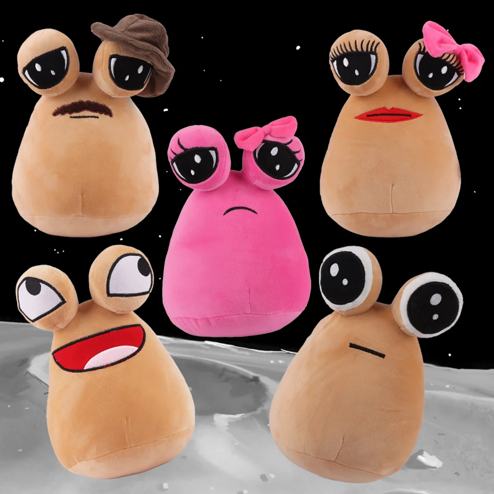 Kawaii Cartoon Plush Toys Anime My Pet Alien Pou Doll Stuffed Animal Toy Children's Christmas Birthday Gift Bedroom Sofa Decor - Image 8