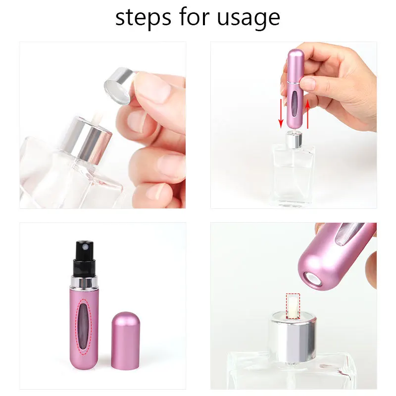 5ml Perfume Refill Bottle Portable Mini Refillable Spray Jar Scent Pump Empty Cosmetic Containers Atomizer for Travel Tool Hot - Image 5
