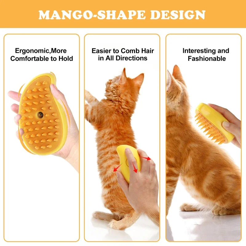 3 in 1 Pet Brush Cat Steam Brush Comb Dog Brush Electric Spray Cat Hair Brushes Massage Pet Grooming Hair Removal Combs - Image 9