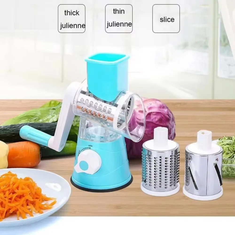 Manual Rotary Grater For Cheese And Vegetable Potato Slicer Mandoline Chopper Stainless Steel Cutter Kitchen Accessorie Tools - Image 3