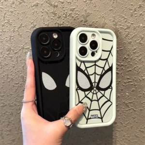 Cool Spider Man Plain Multistep TPU Soft Phone Case for iPhone 14 Pro 15 Plus 13 Pro Max 12 11 16 X XS XR 7 8 Plus SE 2020 Cover