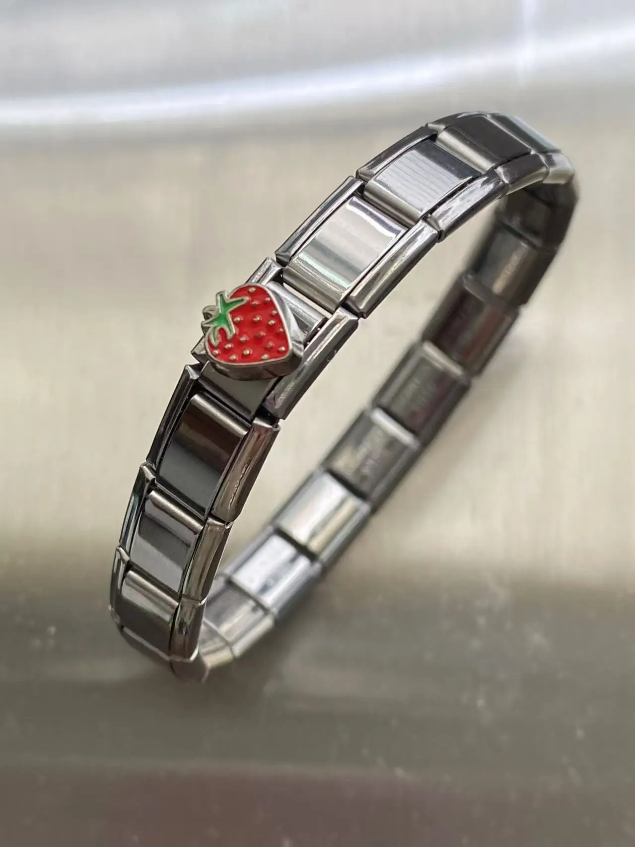 New Women's Jewelry Italian Elastic Charm Bracelet Fashion Italian Links 9mm Width Bracelet Stainless Steel Jewelry DIY Making - Image 4