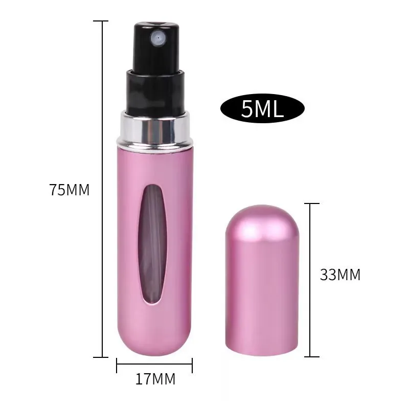 5ml Perfume Refill Bottle Portable Mini Refillable Spray Jar Scent Pump Empty Cosmetic Containers Atomizer for Travel Tool Hot - Image 6