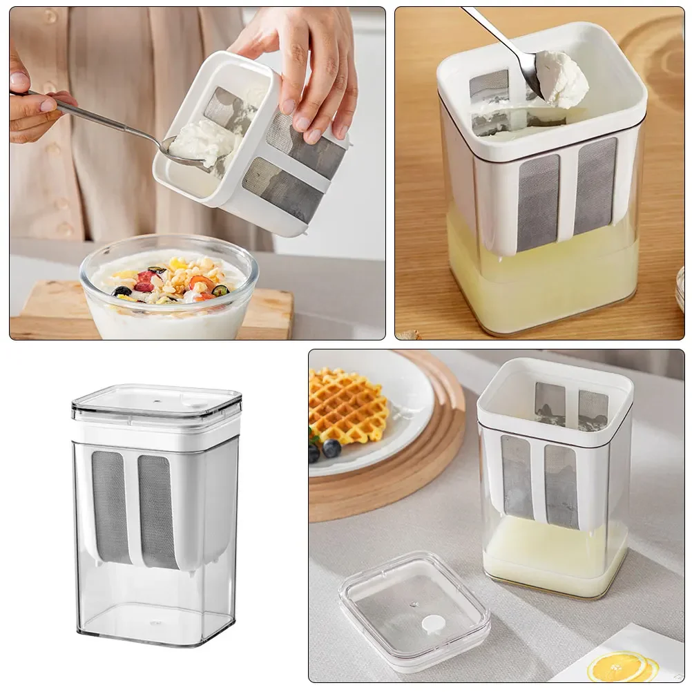 Greek Yogurt Maker Yogurt Filter Stainless Steel Strainer Whey Separation Tools Cheese Moisture Seperator Kitchen Accessories - Image 4