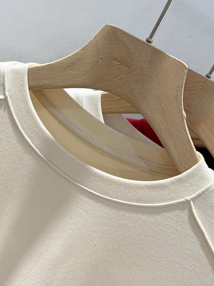 AOSSVIAO Summer white T-shirt Cotton female short-sleeved student versatile loose half-sleeve t-shirt Harajuku top trend - Image 6