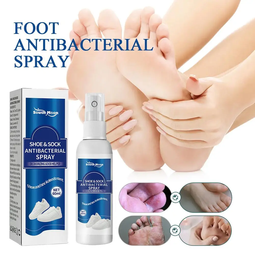 60ml Antibacterial Spray for Shoe Foot Odor Shoes Stink Freshener Socks Odor Remover Spray Refresh Antiperspirant Health Care - Image 2