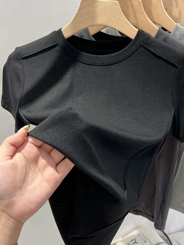 AOSSVIAO Summer white T-shirt Cotton female short-sleeved student versatile loose half-sleeve t-shirt Harajuku top trend - Image 4