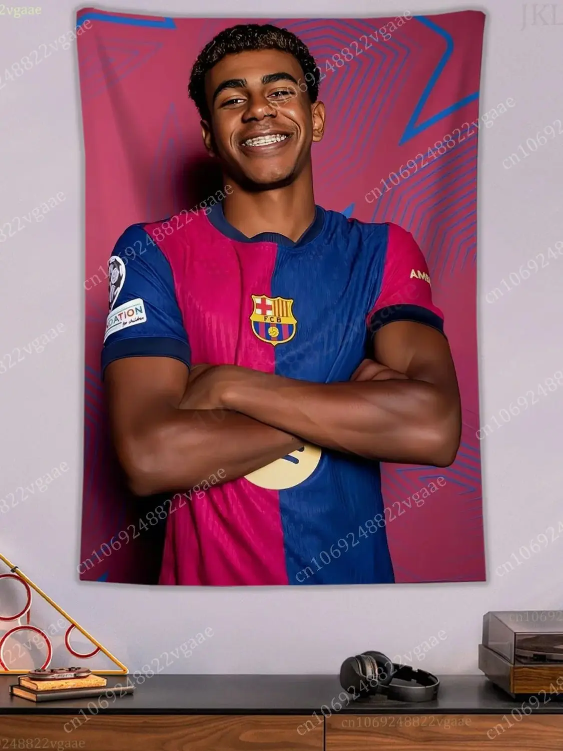 2025 Yamal Tapestry Man Spain Poster Football Wall Tapestries For Bedroom Decoration Aesthetic Tapices Flag Barcelona Wallpaper - Image 6