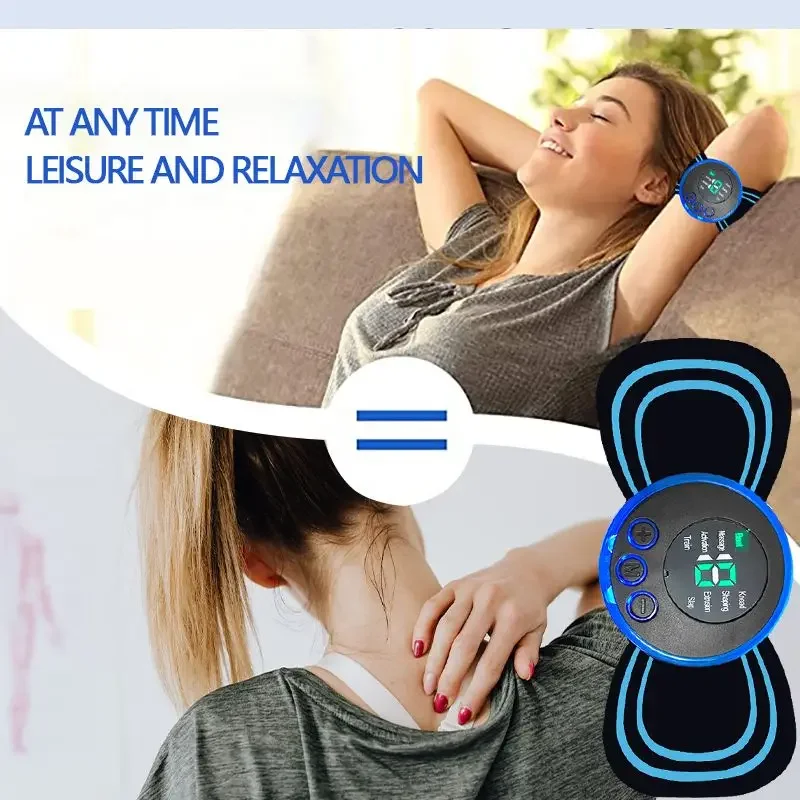 Intelligent Mini Electric Neck Massager Charging Portable Shoulder and Neck Neck Massage Patch with Multiple Adjustable Levels - Image 10