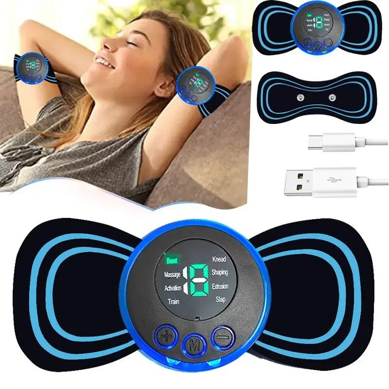 Intelligent Mini Electric Neck Massager Charging Portable Shoulder and Neck Neck Massage Patch with Multiple Adjustable Levels - Image 7