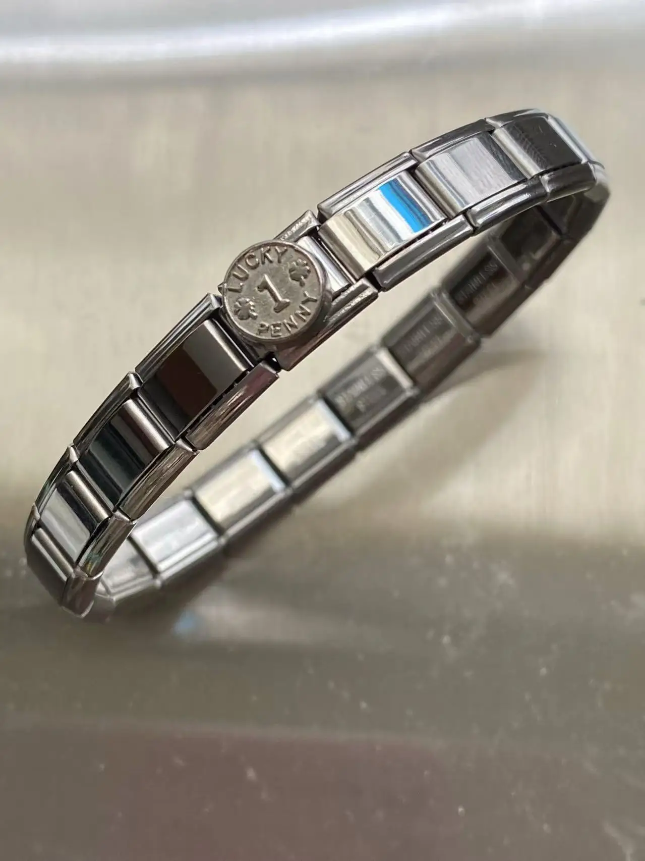 New Women's Jewelry Italian Elastic Charm Bracelet Fashion Italian Links 9mm Width Bracelet Stainless Steel Jewelry DIY Making - Image 6