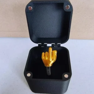 Fun Gag Birthday Gift Accessories Desk Decoration Surprise Gift Box Toys Middle Finger in the Box Supplies Crafts Decor figurine