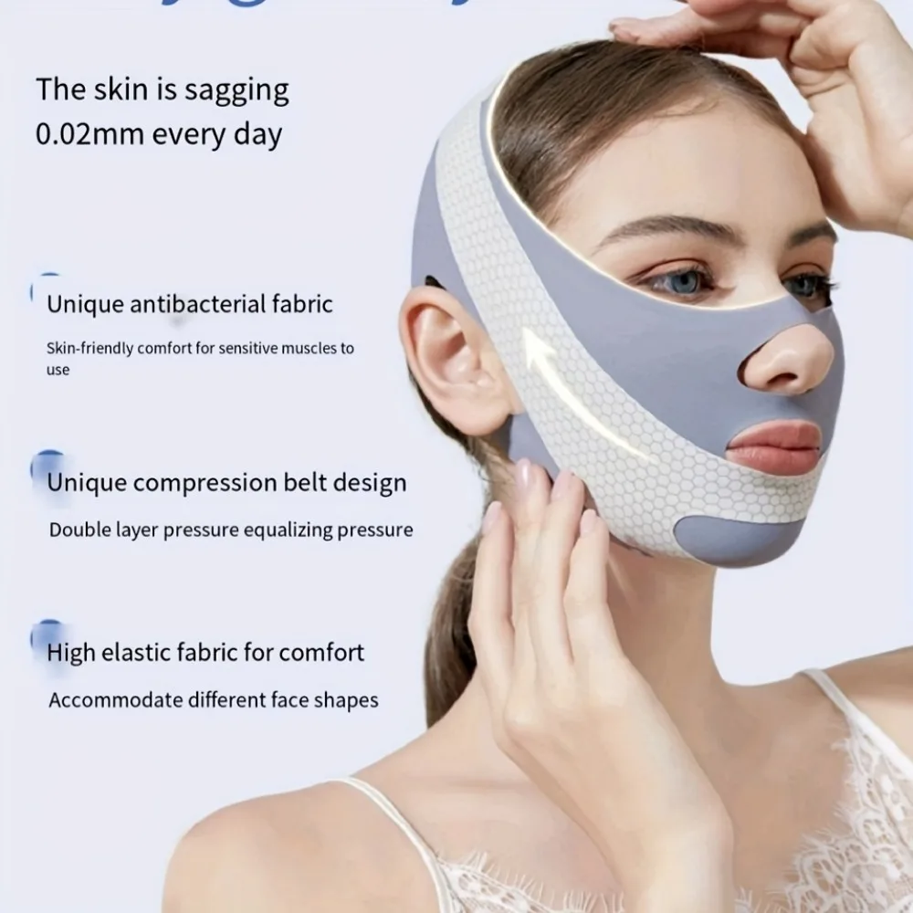 Face Slimming Bandage V Line Face Shaper Double Chin Reducer Face Lifting Belt Anti Wrinkle Facial Massager Women Skin Care Tool - Image 9