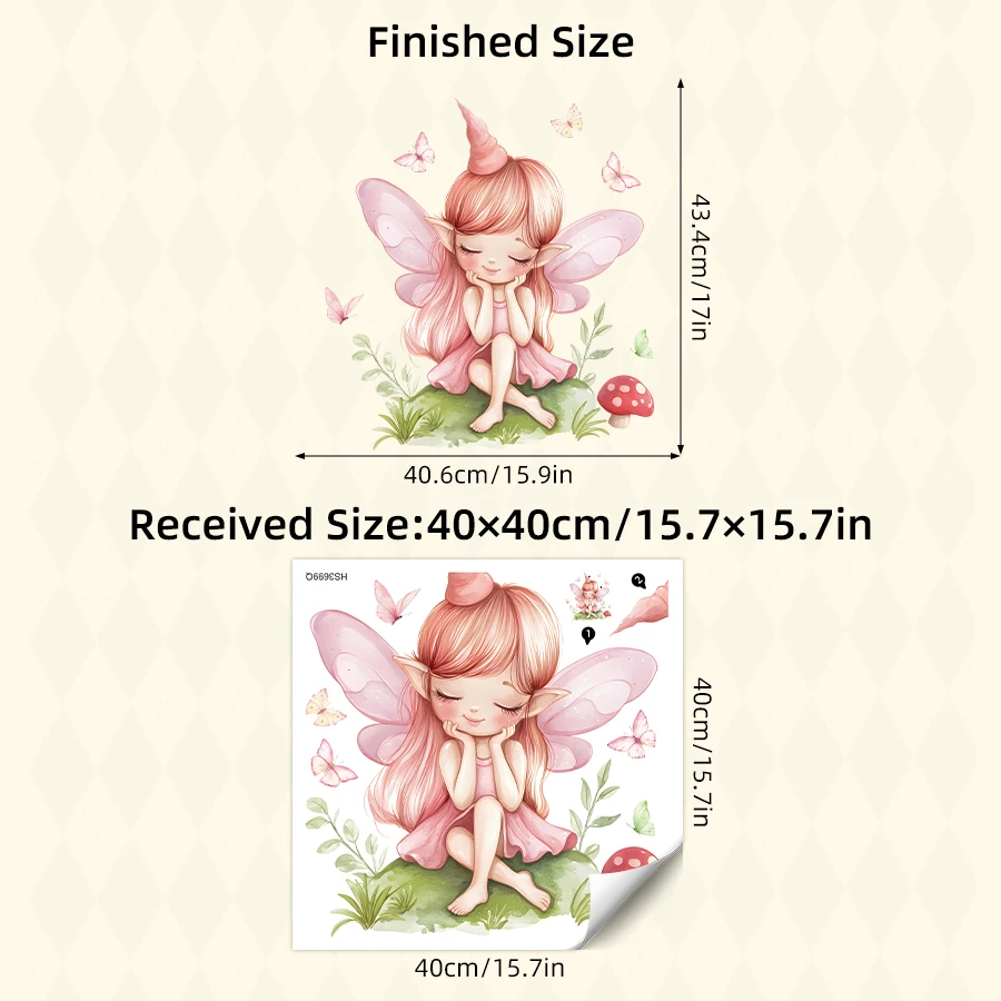 Girl Moon Butterflies Wall Stickers Kid Girls Room Bedroom Decoration Baby Nursery Home Decor Accessories Living Room Wall Decal - Image 17