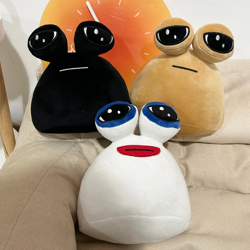 Fun Big Eyed Alien Mother With Baby Plush Doll Hot Game My Pet Alien Pou Plush Toy Event Party Props Kids Holiday Gift - Image 5