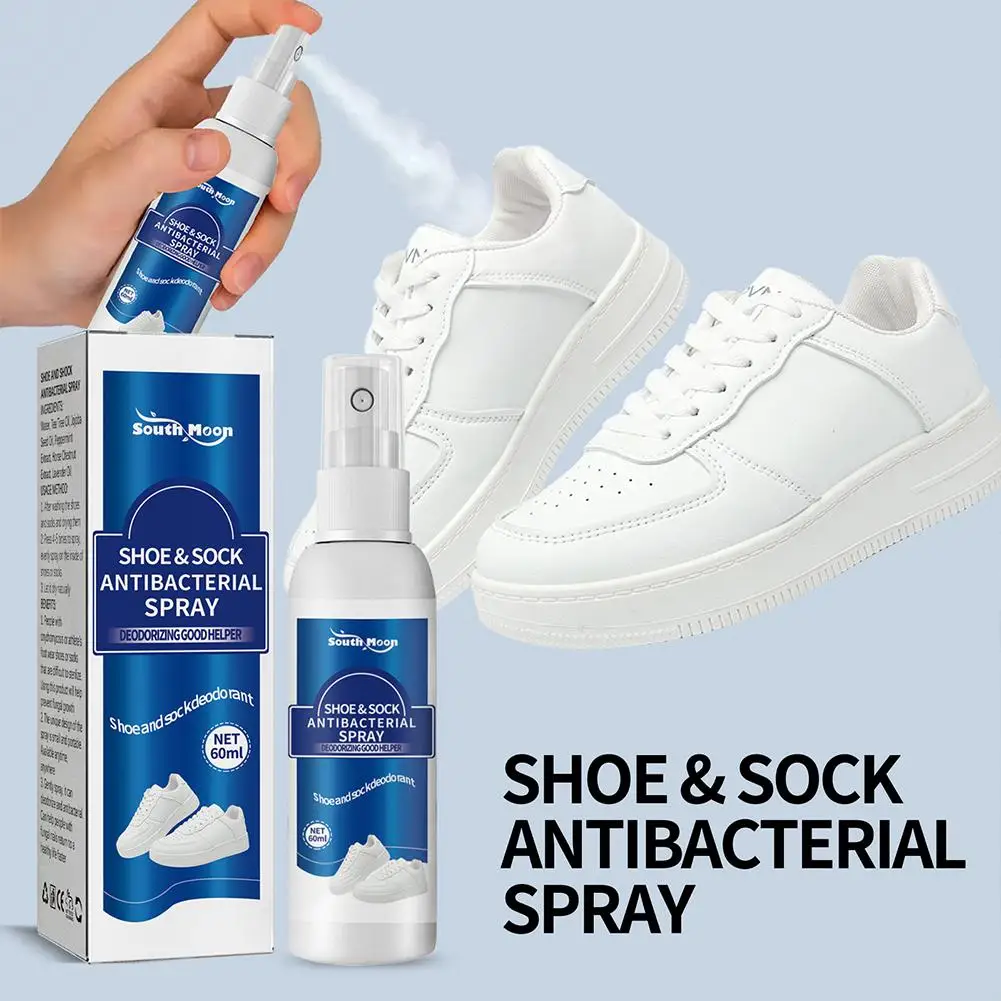 60ml Antibacterial Spray for Shoe Foot Odor Shoes Stink Freshener Socks Odor Remover Spray Refresh Antiperspirant Health Care - Image 10