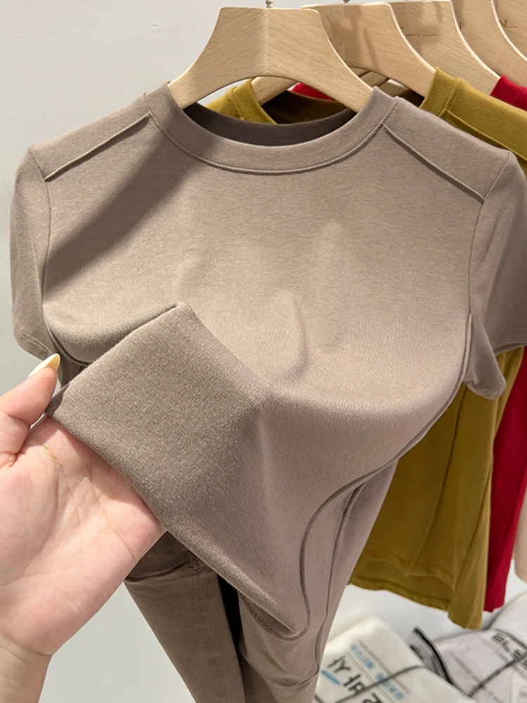 AOSSVIAO Summer white T-shirt Cotton female short-sleeved student versatile loose half-sleeve t-shirt Harajuku top trend - Image 5