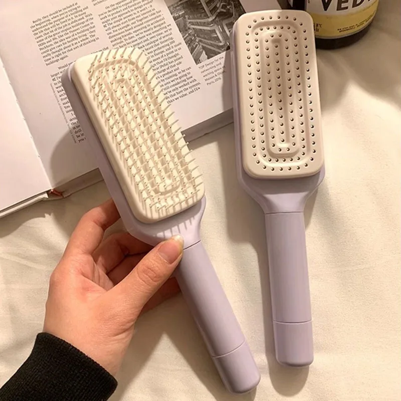 Rotatable Self Cleaning Hair Brush Massage Air Cushion Comb Magic Retractable Comb For Women Anti-static Hair Smoothing Comb - Image 4