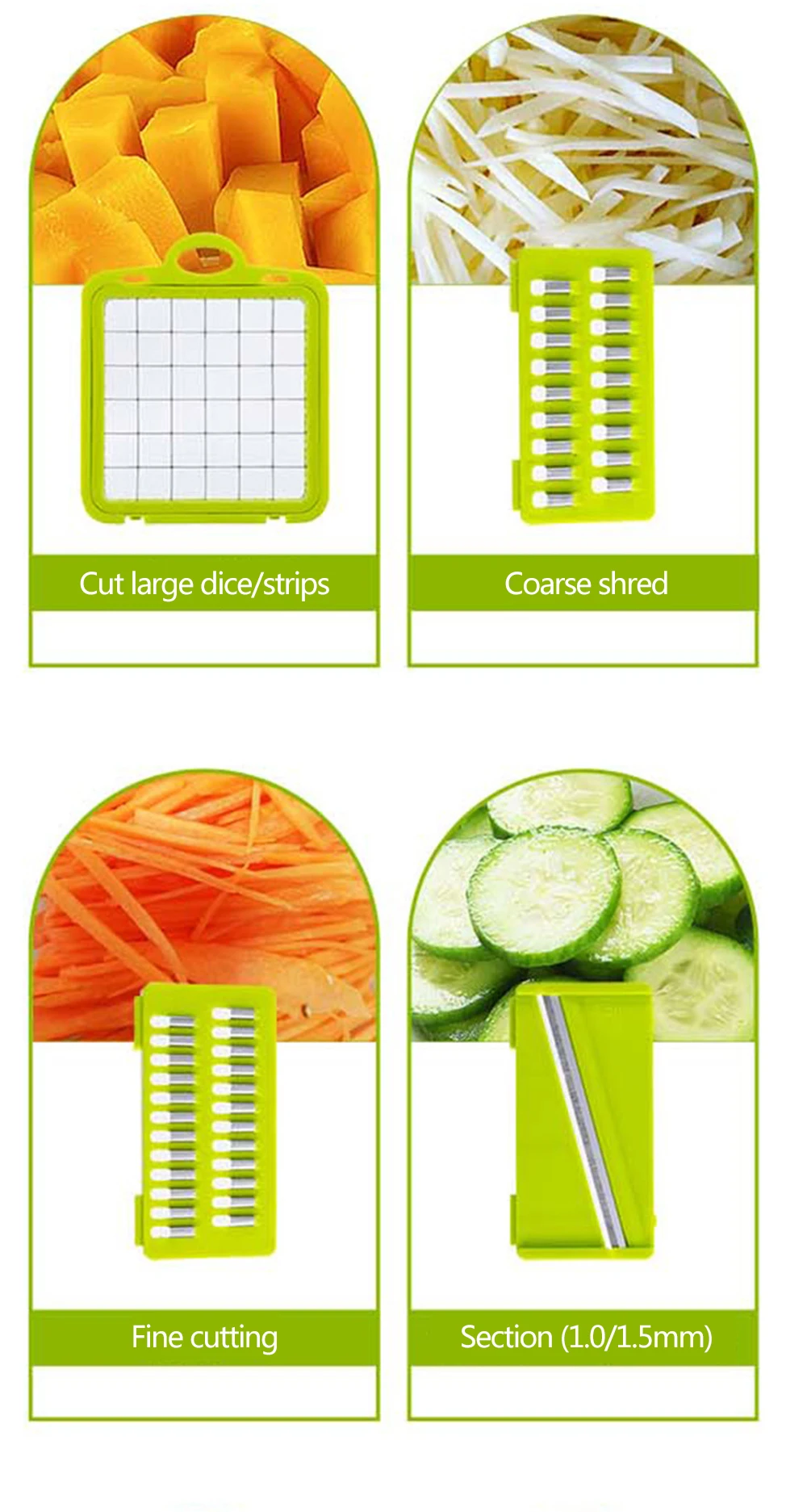 Vegetable Cutter Multifunctional Slicer Fruit Potato Peeler Carrot Grater Kitchen accessories basket vegetable slicer - Image 8