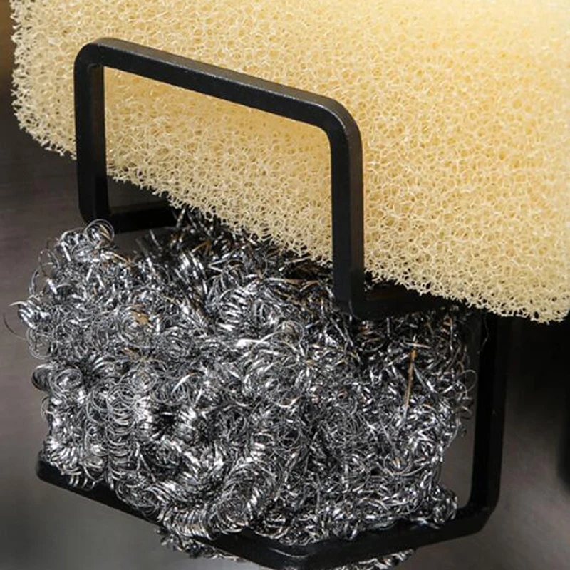 Durable Sink Caddy Sink Sponge Holder Small Kitchen Bathroom Metal Organizer Liquid Dish Drainer Faucet Rack Shower Convenient - Image 11