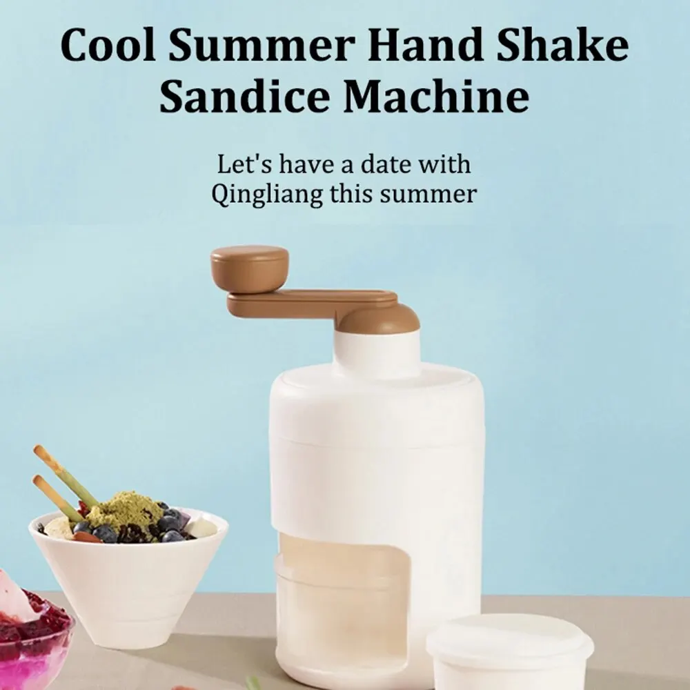 Diy Household Hand-Operated Shaved Ice Milk Shake Making Smoothie Machine Kitchen Hand Ice Breaker Mein Mein Ice Shaved Ice - Image 4