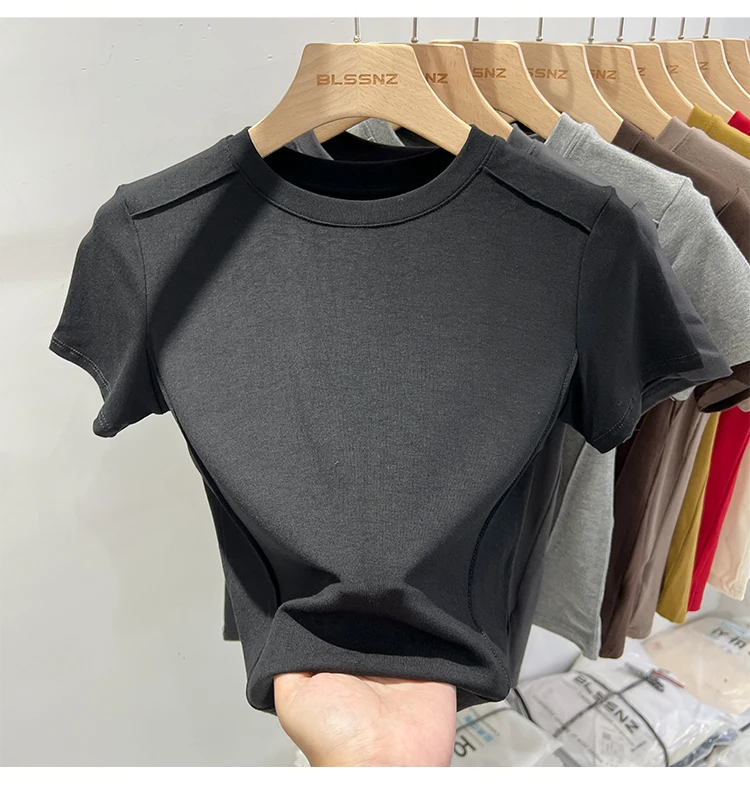 AOSSVIAO Summer white T-shirt Cotton female short-sleeved student versatile loose half-sleeve t-shirt Harajuku top trend - Image 17