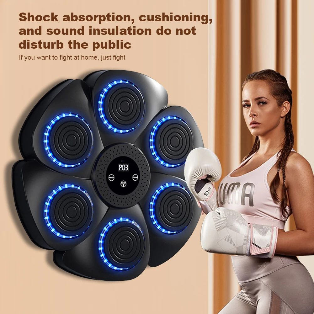 Smart Music Boxing Machine Boxing Training Wall Target Adult Children Sports Fitness Boxing Trainer Home Punching Equipment - Image 2